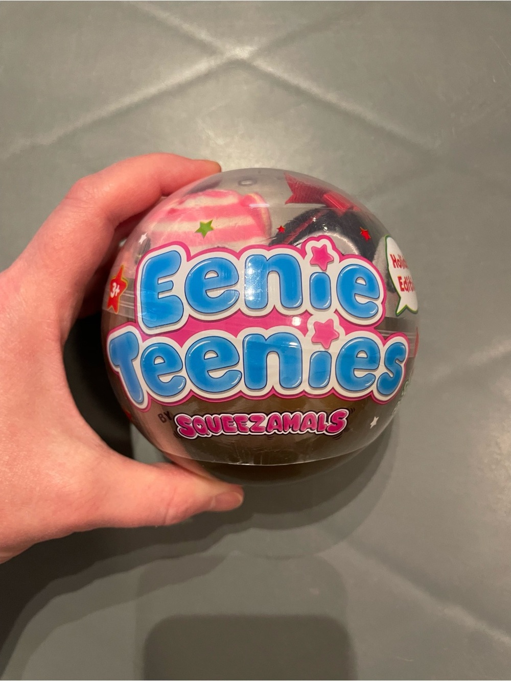 Eenie Teenies Squeezamals Surprise Ball Holiday Edition New